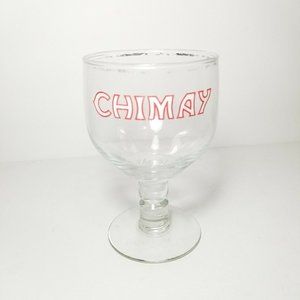 Chimay Chalice Trappist Beer Glass Belgium Silver